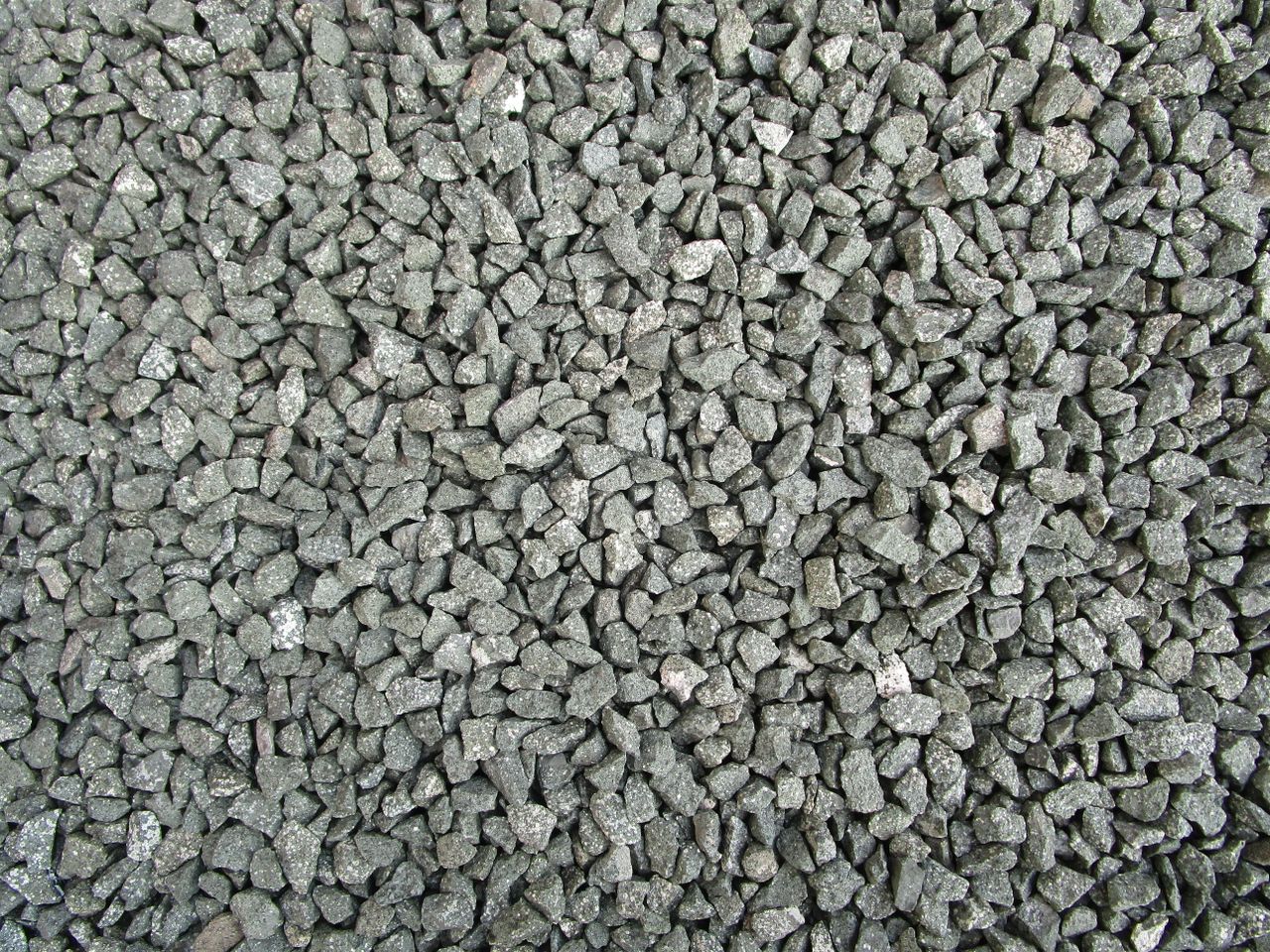 A heap of grey base gravel